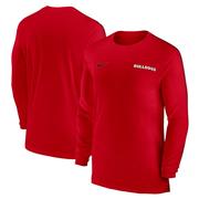 Georgia Nike Dri-Fit Sideline UV Coach Long Sleeve Top